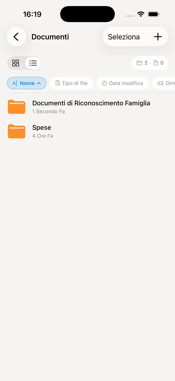 Documenti di famiglia cifrati