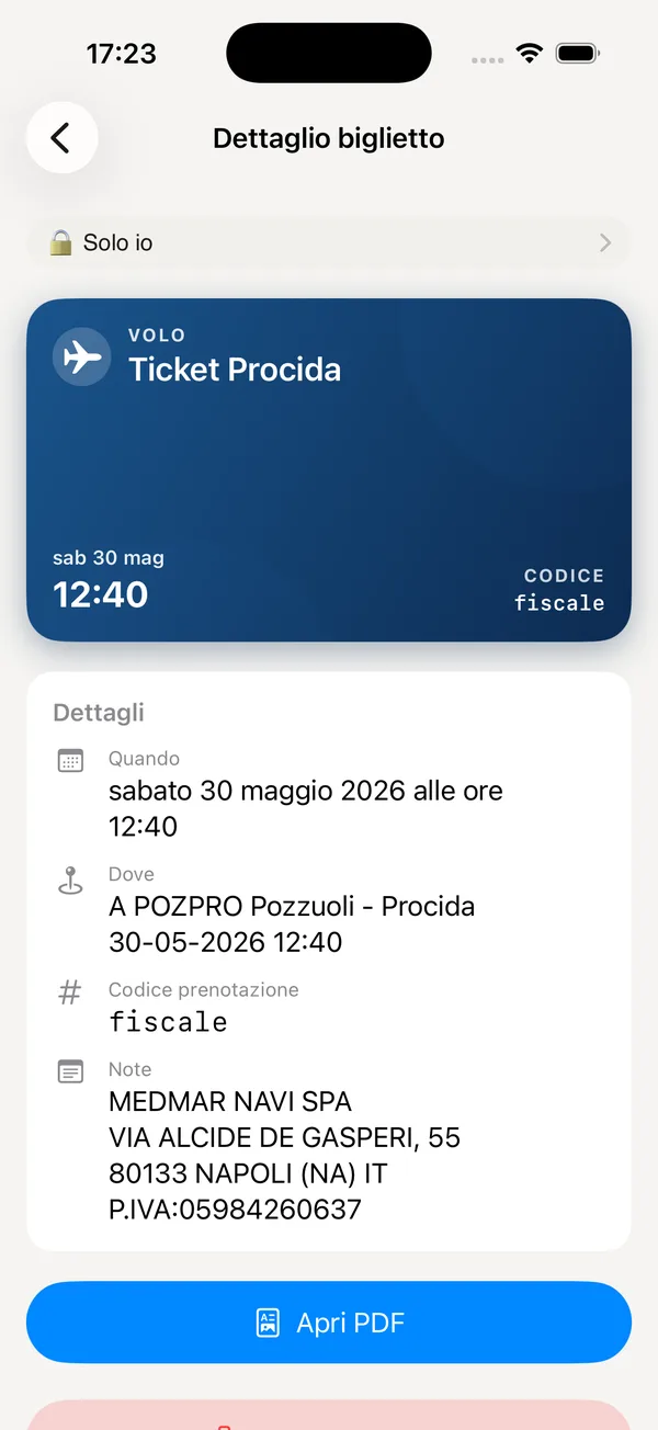Wallet: biglietti, carte fedeltà e documenti